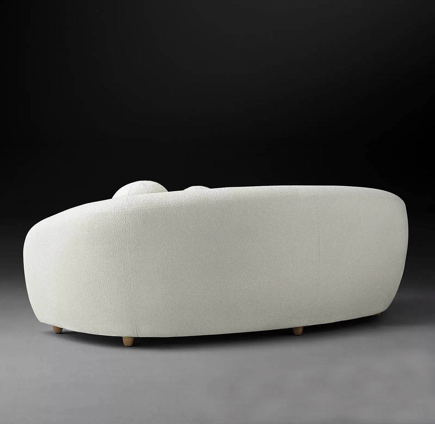 Italian Style 3 Seater Sofa With Pillows Ivory White