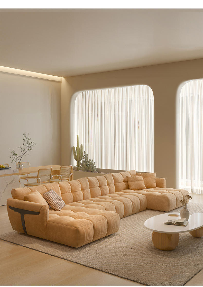 Italian Minimalist Fabric Sofa