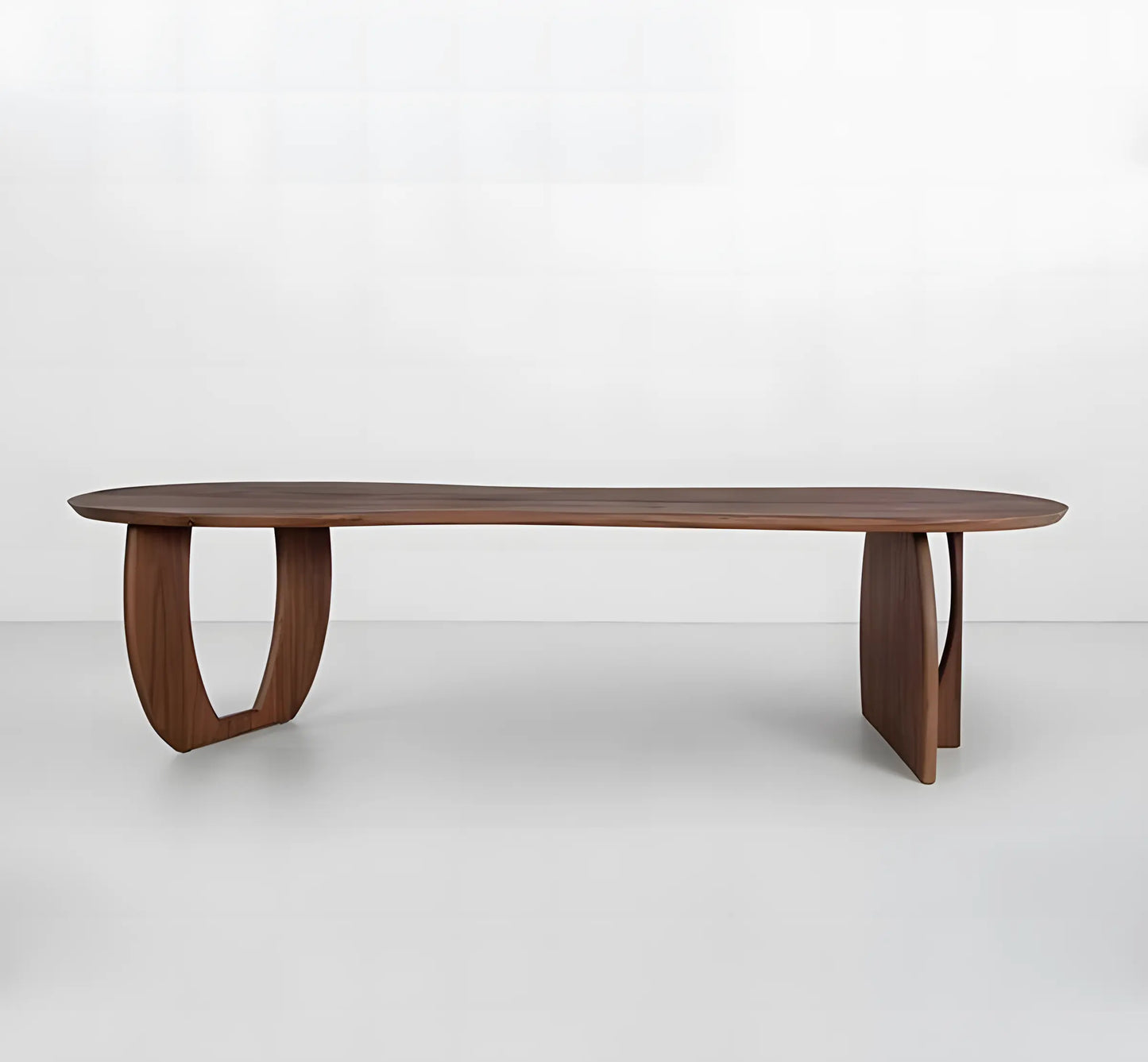 Nordic Wabi Sabi Black Walnut Dining Table and Chair