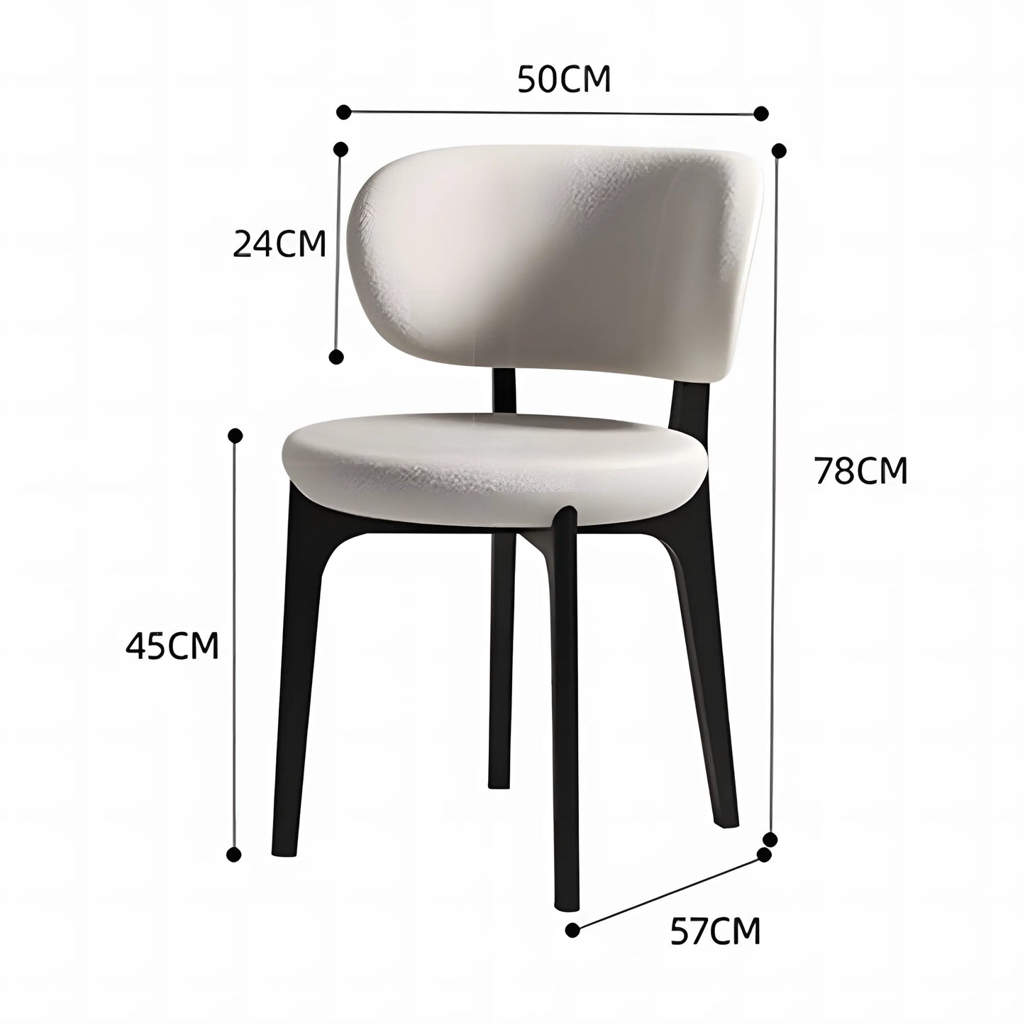 Designer Net Red Light Luxury Dining Chair