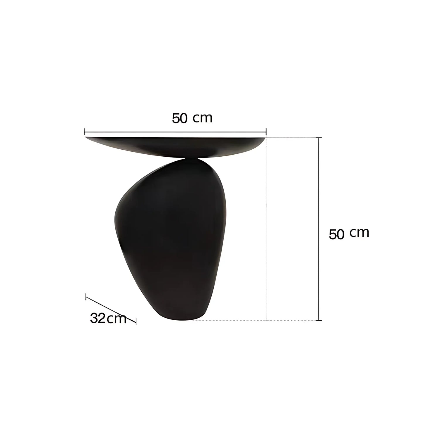 Wabi Sabi Style Fiber Reinforced Plastic Special Shape Coffee Table