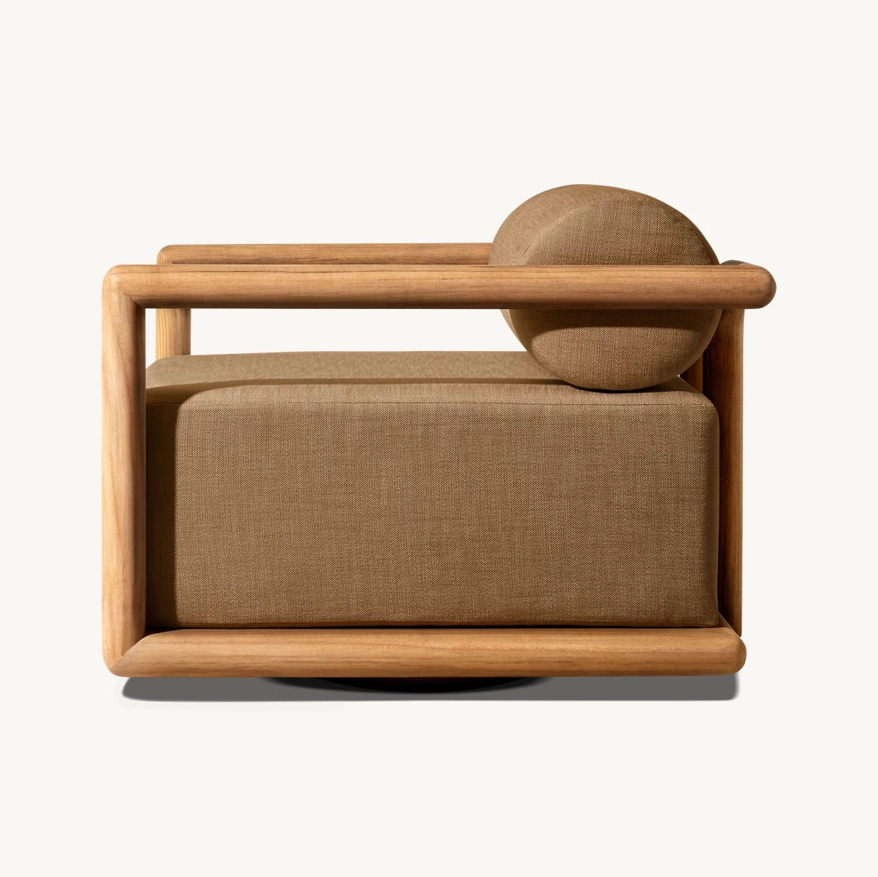 Auren Teak Swivel Lounge Chair