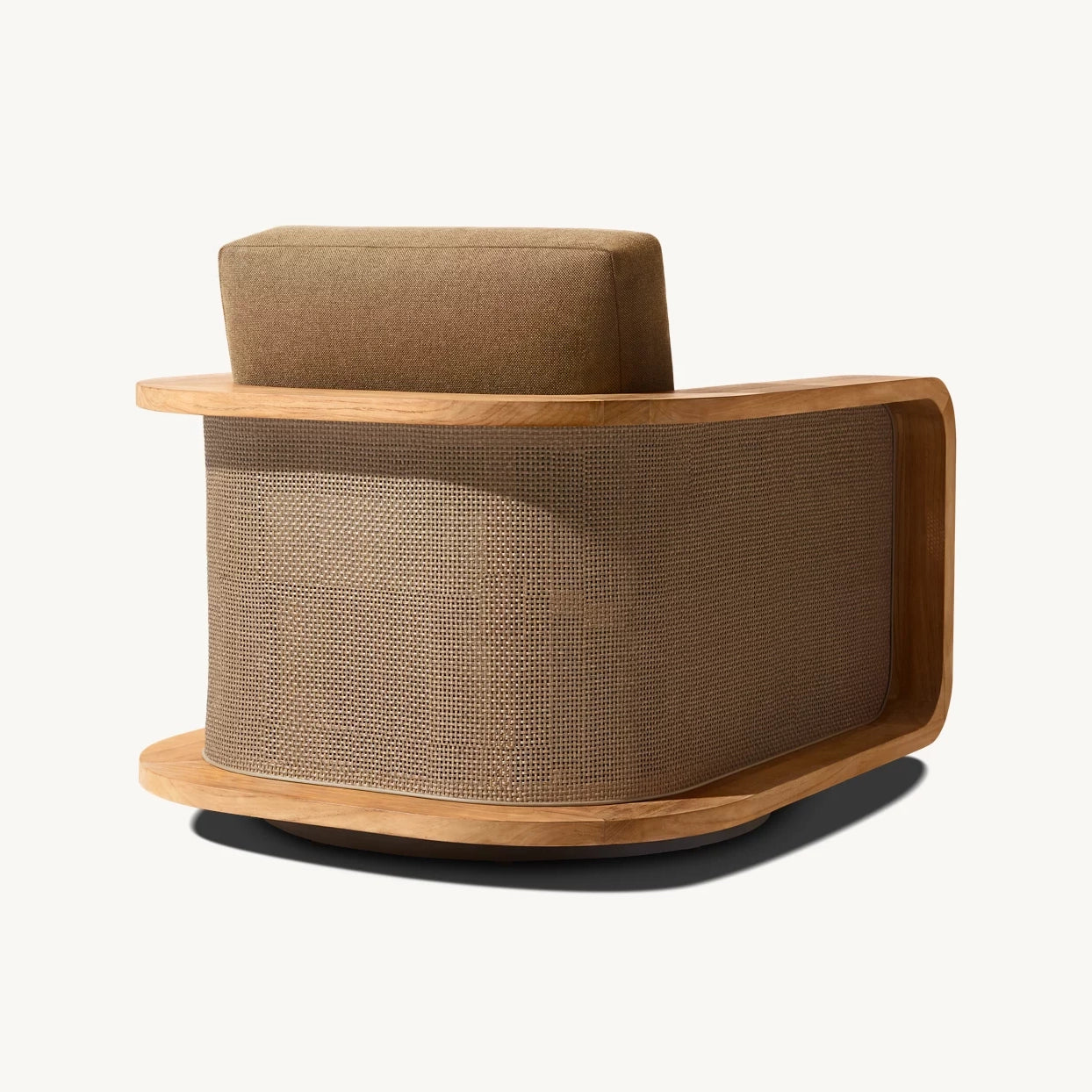 Myral Teak Swivel Lounge Chair