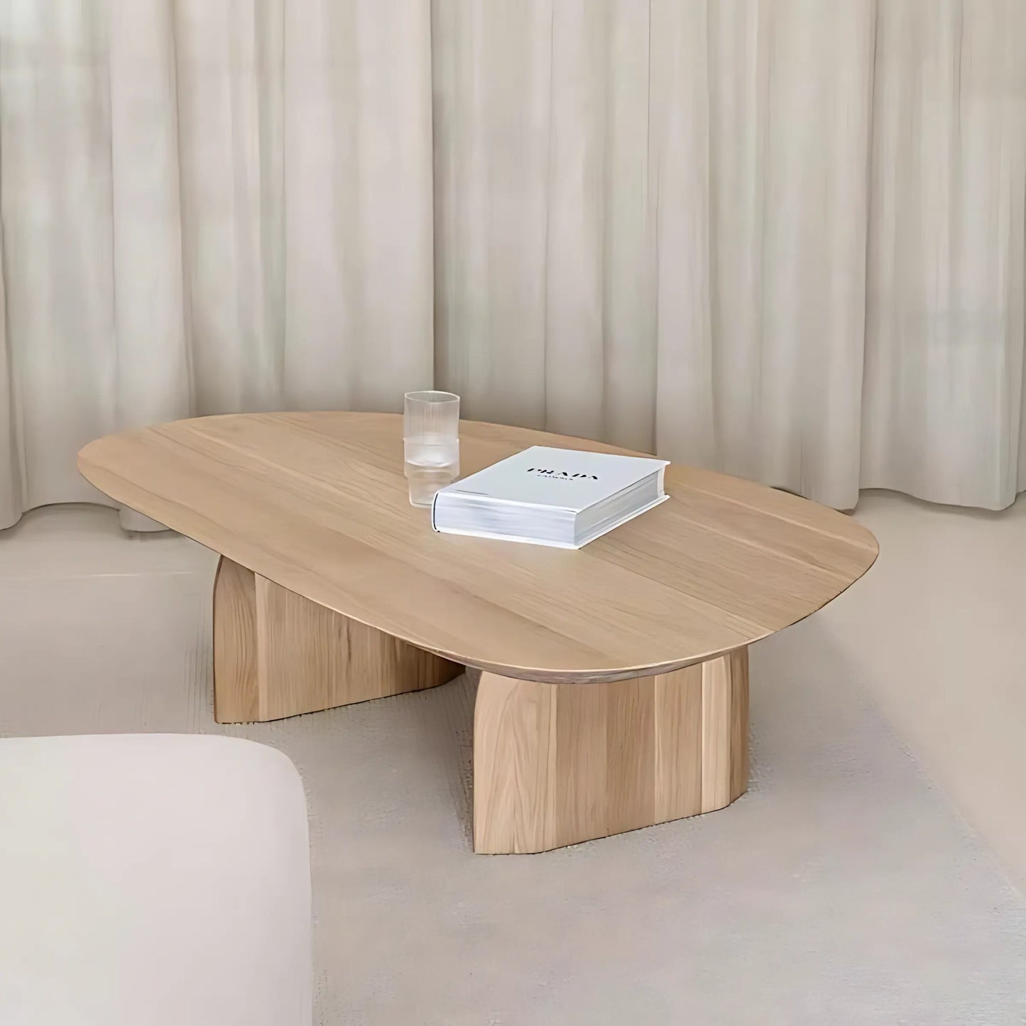 New Style Attractive Shape Solid Wood Coffee Table