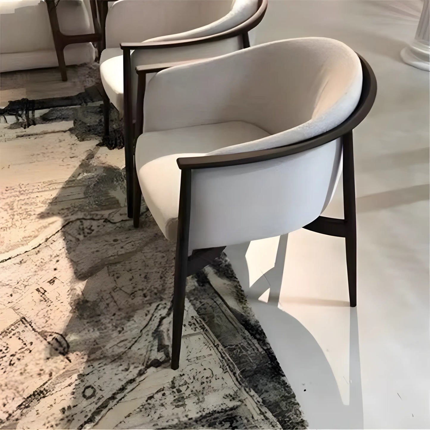 Nordic Fabric Soft Bag Dining Chair