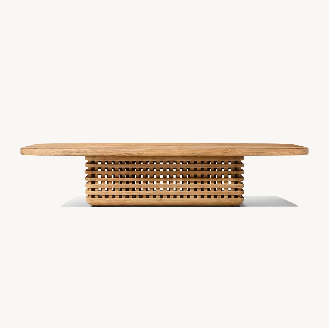 Zyric Teak Rectangular Coffee Table