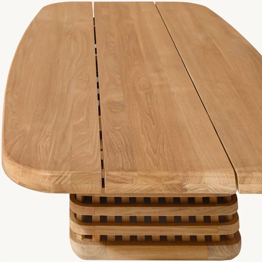 Zyric Teak Rectangular Coffee Table