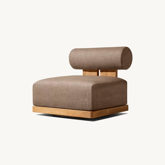 Ovelle Swivel Teak Chair