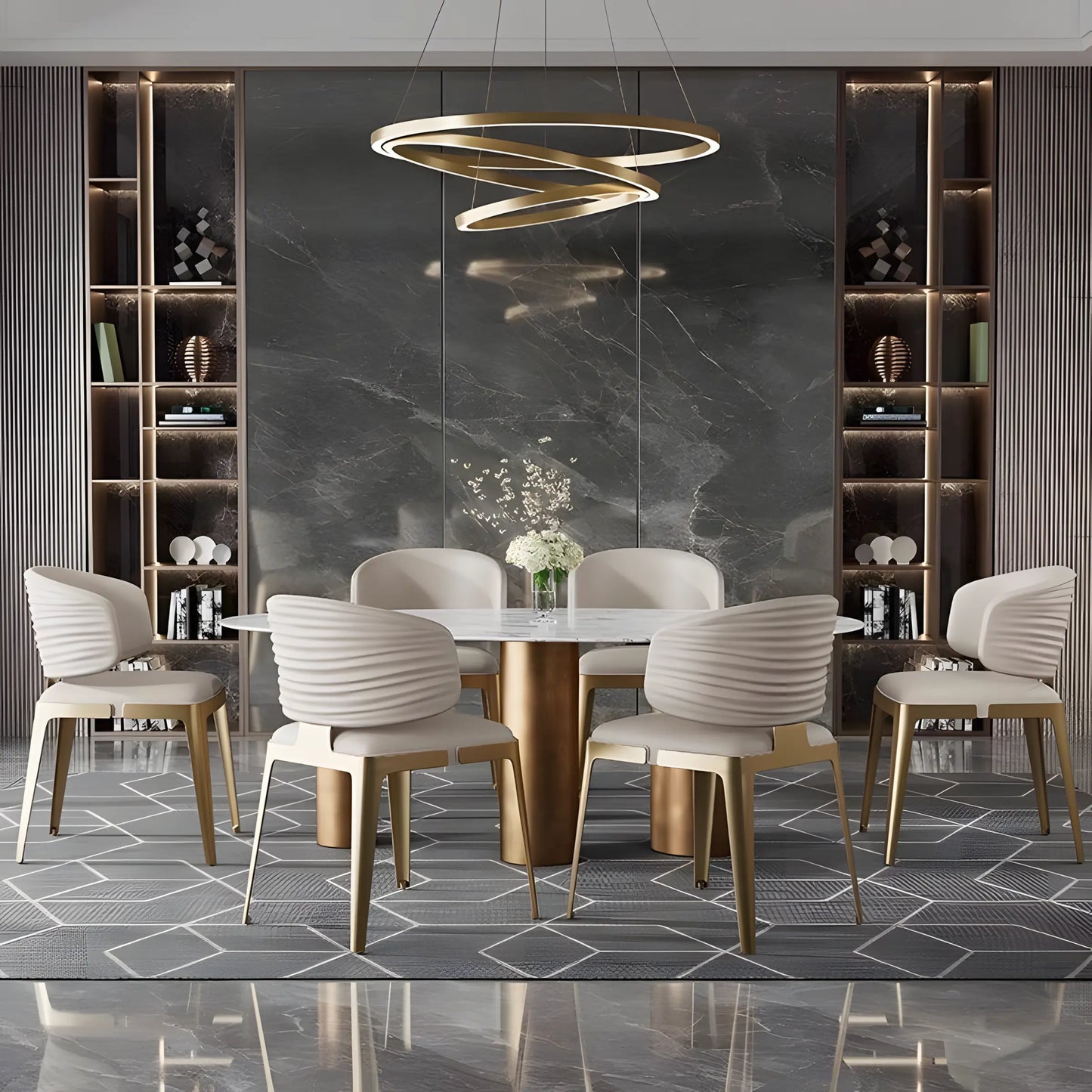 Italian Light Luxury Dining Chair Simple Modern