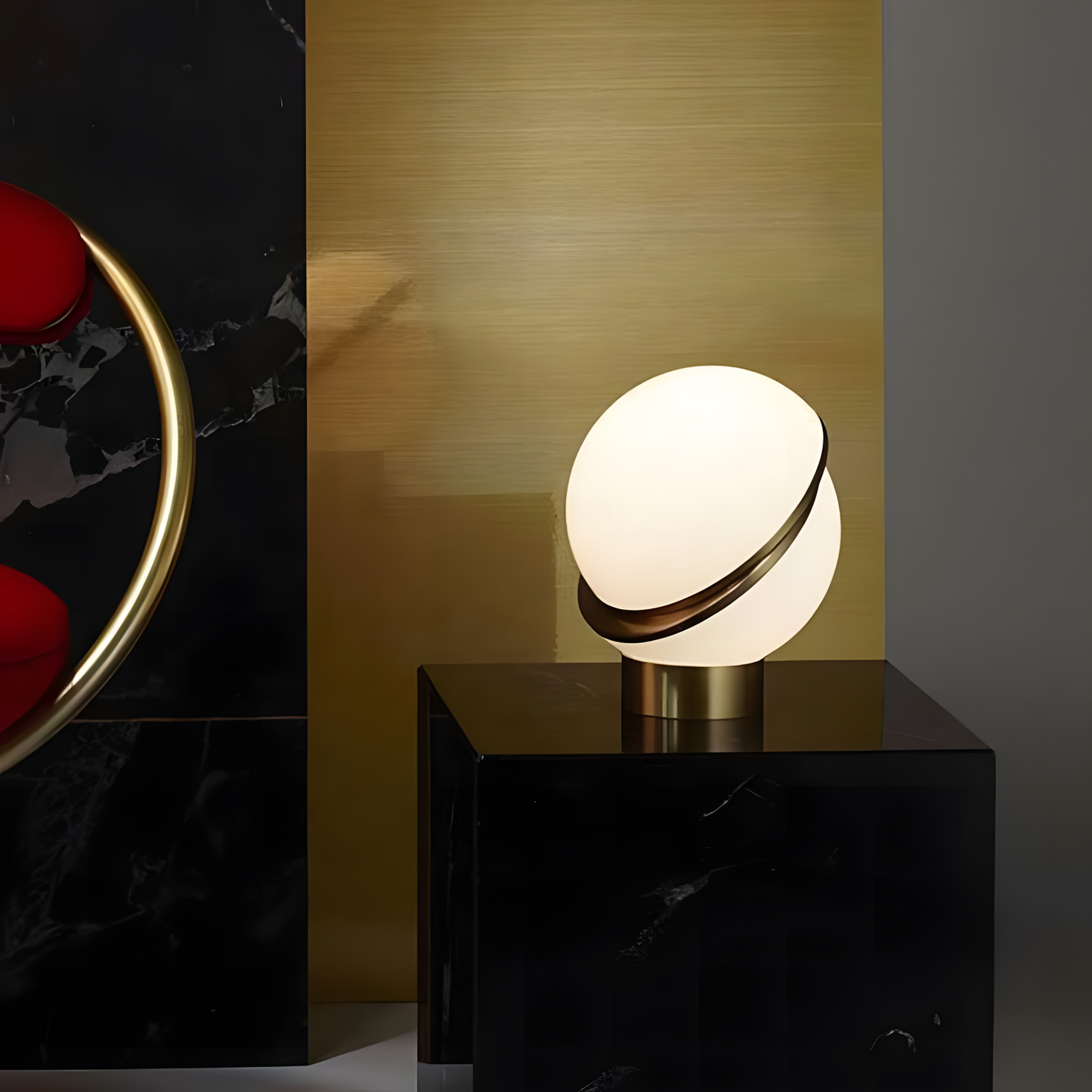 Nordic Hotel Bedroom Decoration Fancy Gold Table Lamp
