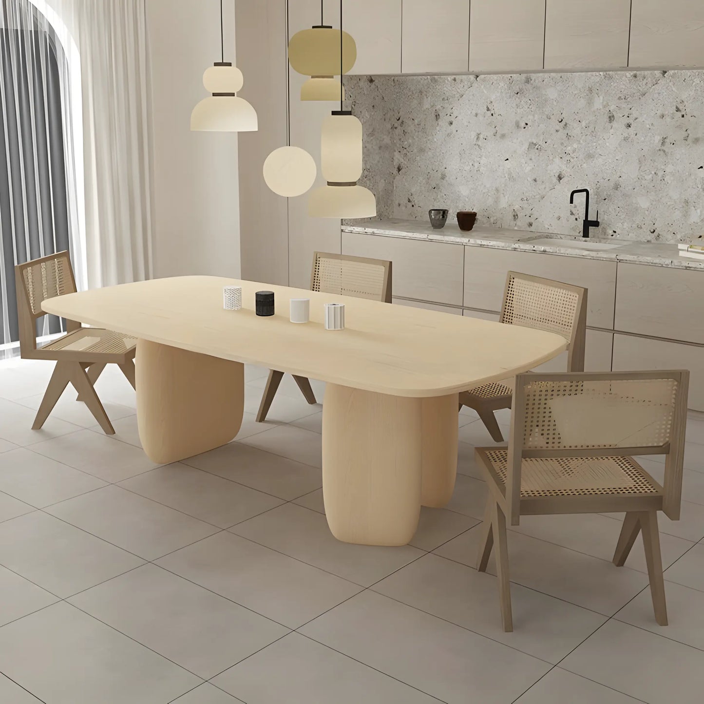 Nordic Solid Wood Dining Table