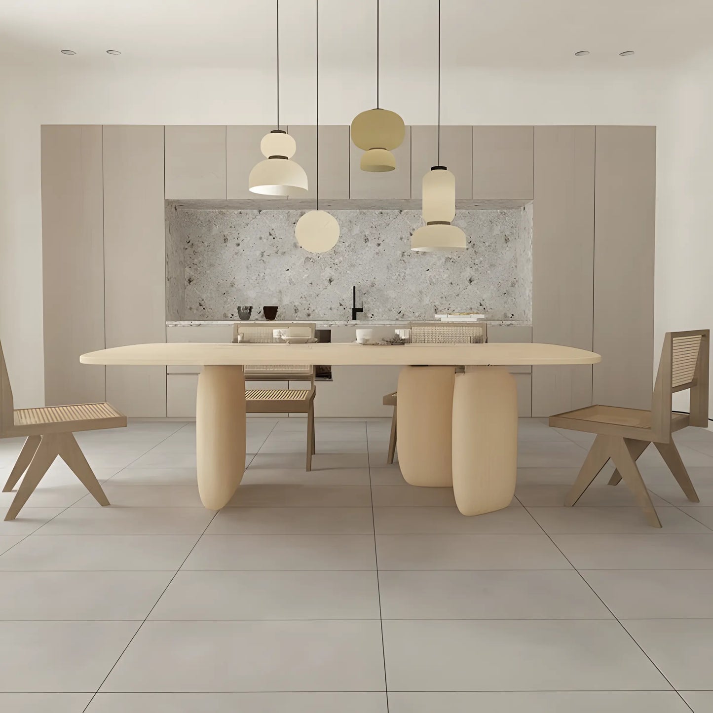 Nordic Solid Wood Dining Table