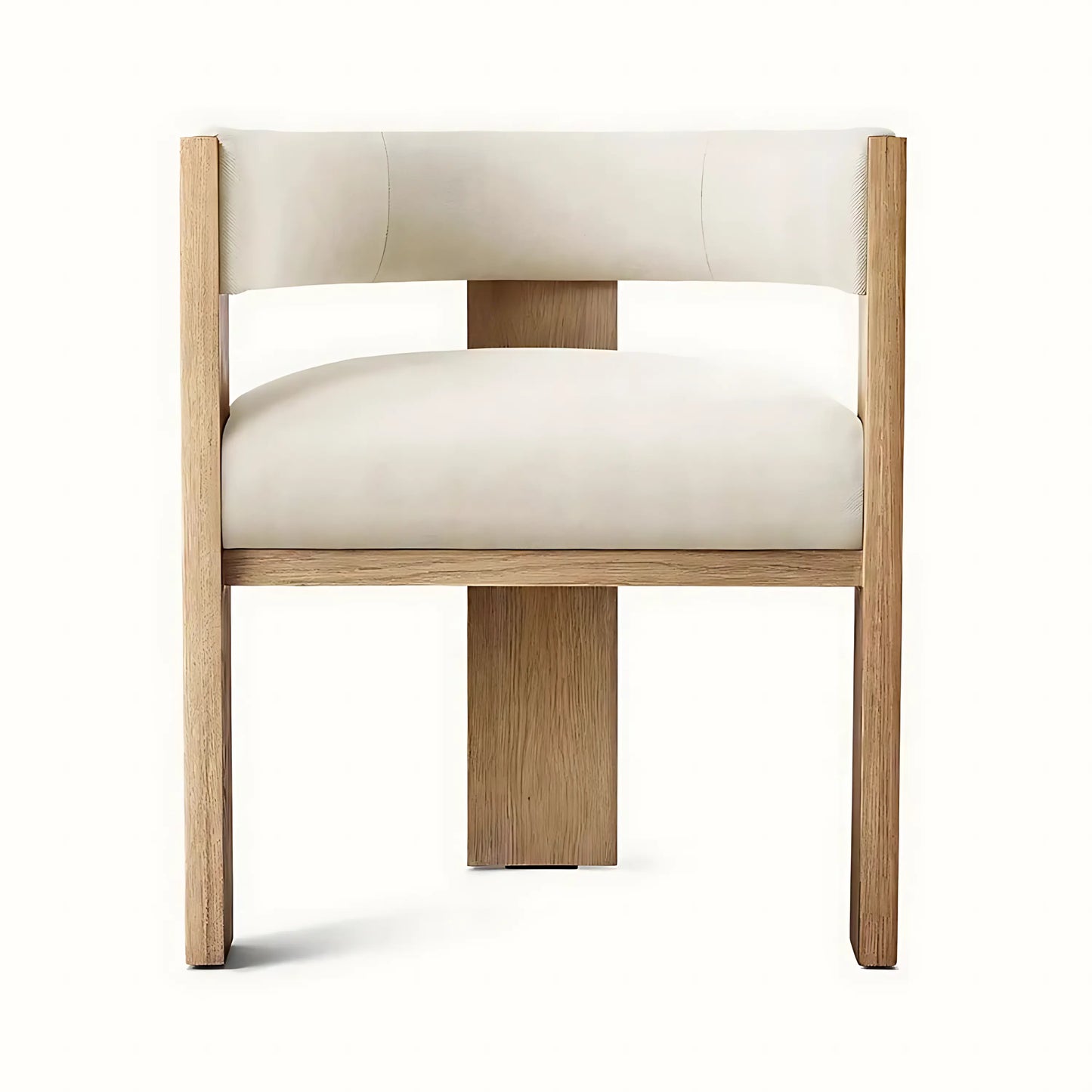 Modern Style Solid Ash Wooden Fabric Dining Chair