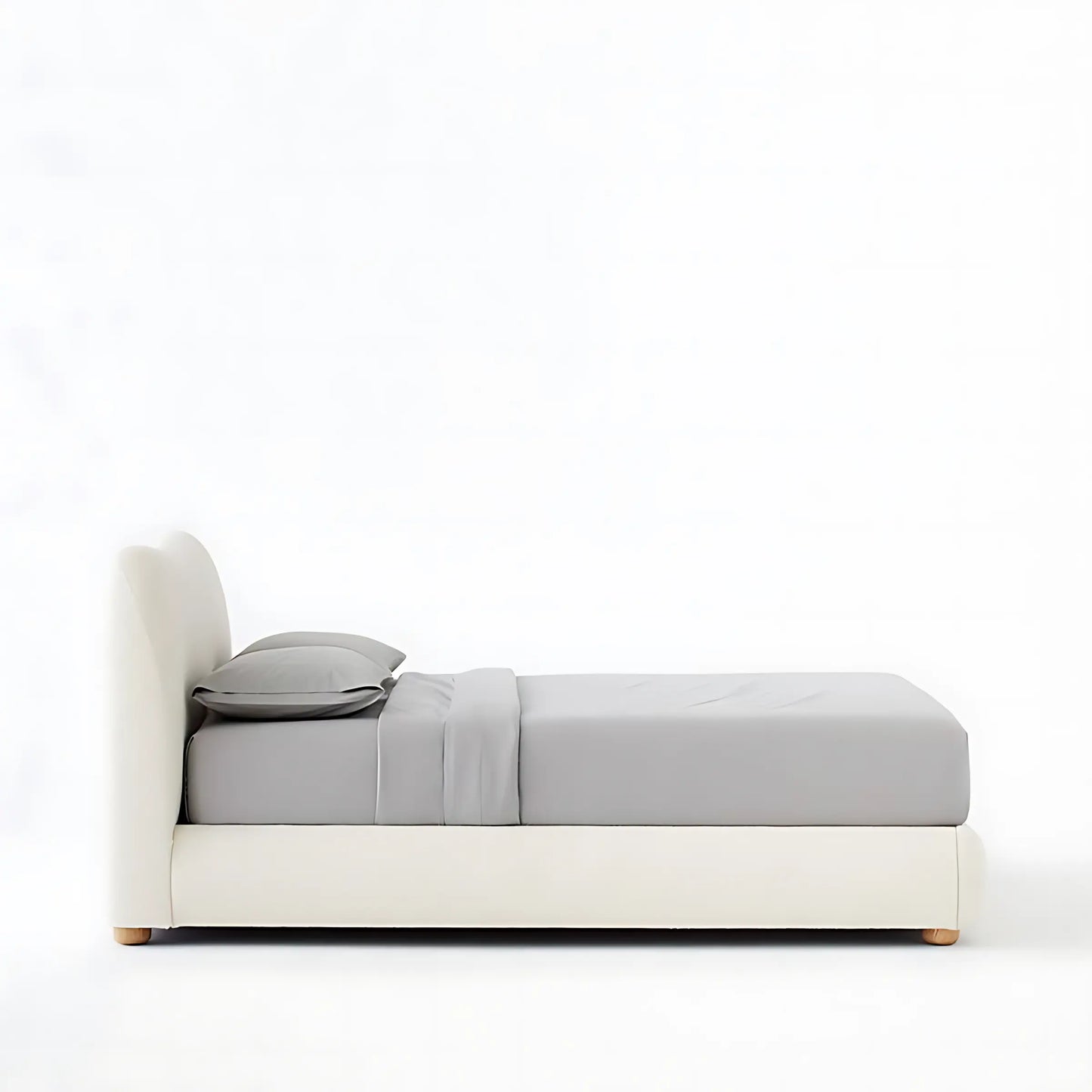 Minimalist Bedroom Furniture Luxury Soft Velvet King & Queen Size Double Bed Frame