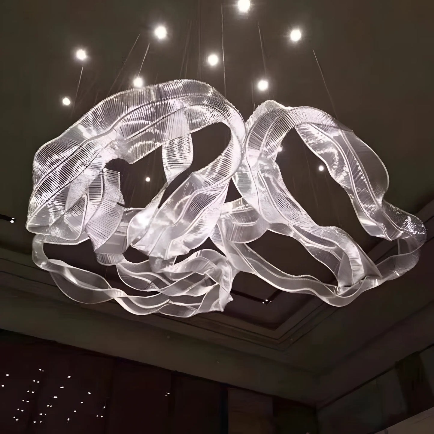 Custom Design Modern Large Hotel Project Big Ceiling Chandelier Lights