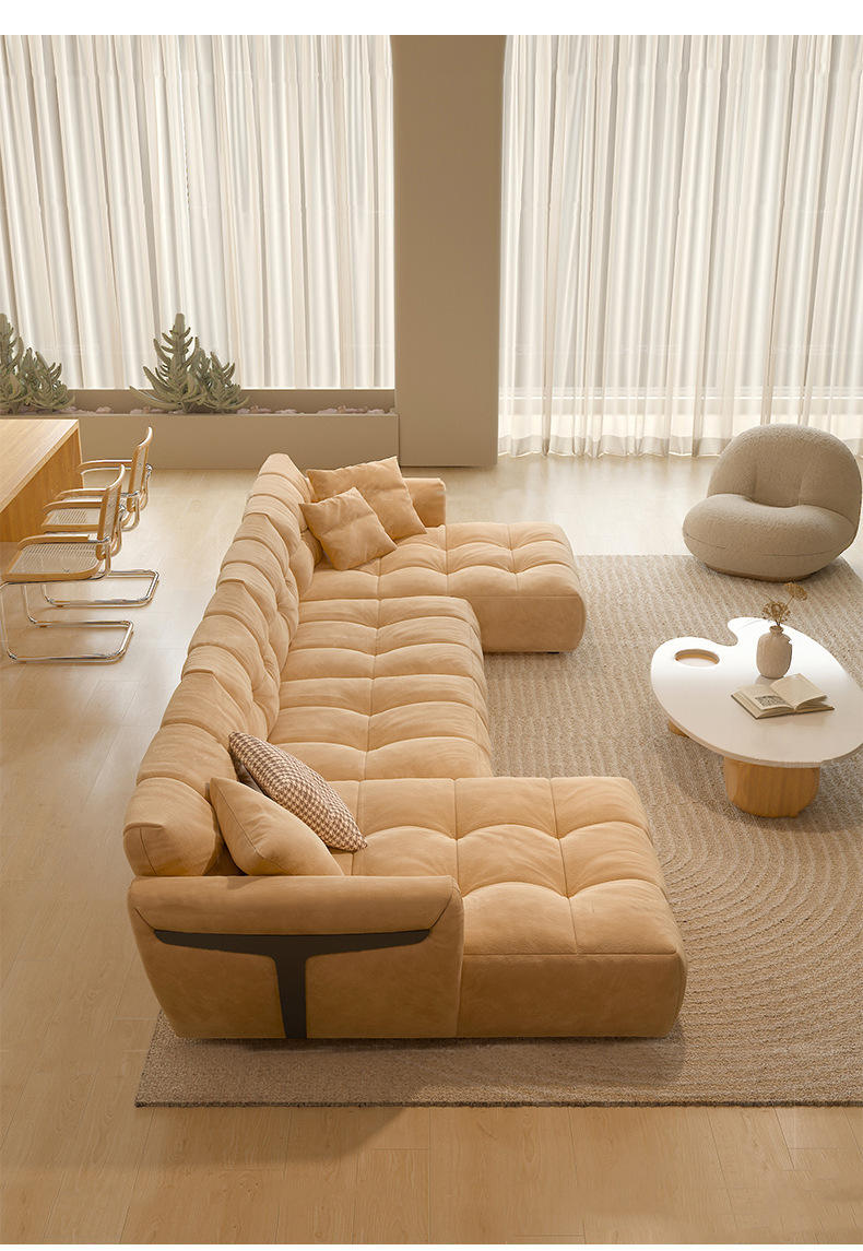 Italian Minimalist Fabric Sofa