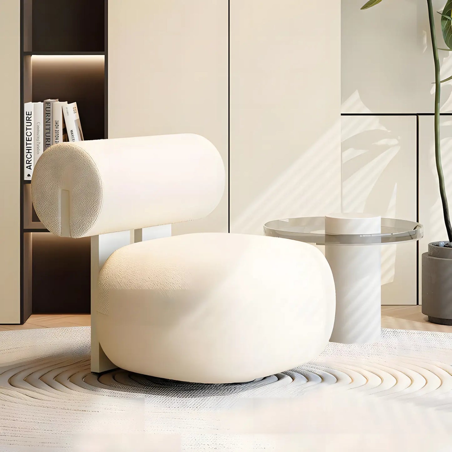 French Cream Wind Single Sofa Chair