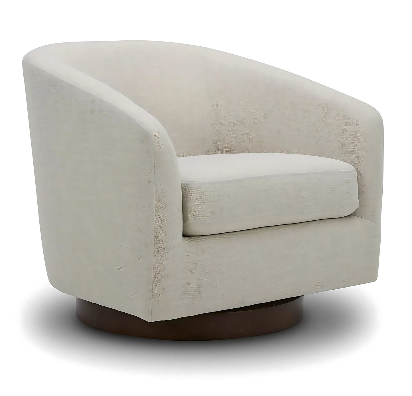 Modern Round Barrel Velvet Accent Armchair