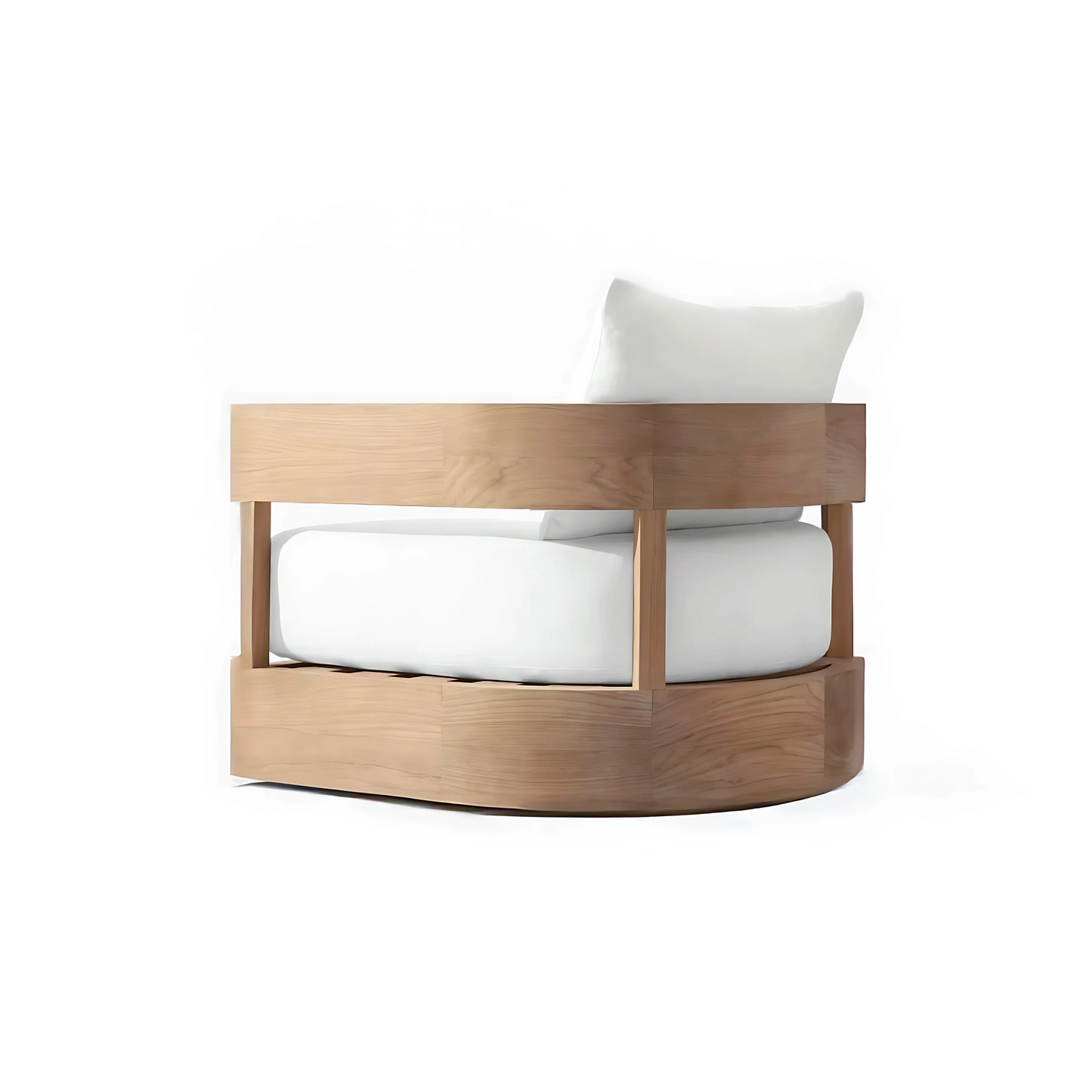 Nuvor Teak Sofa Swivel Lounge Chair