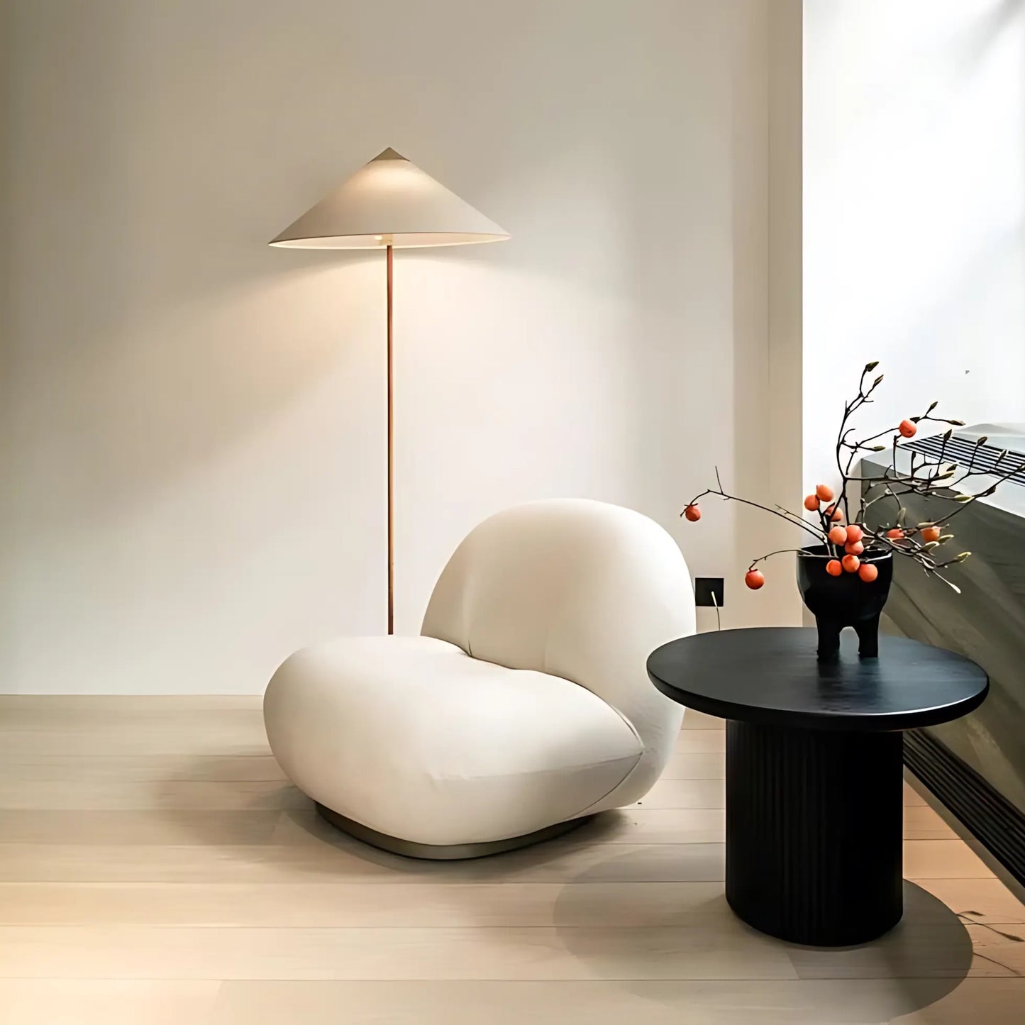 Sofa Chairs Boucle Swivel Lounge Chair for Living Room Hotel