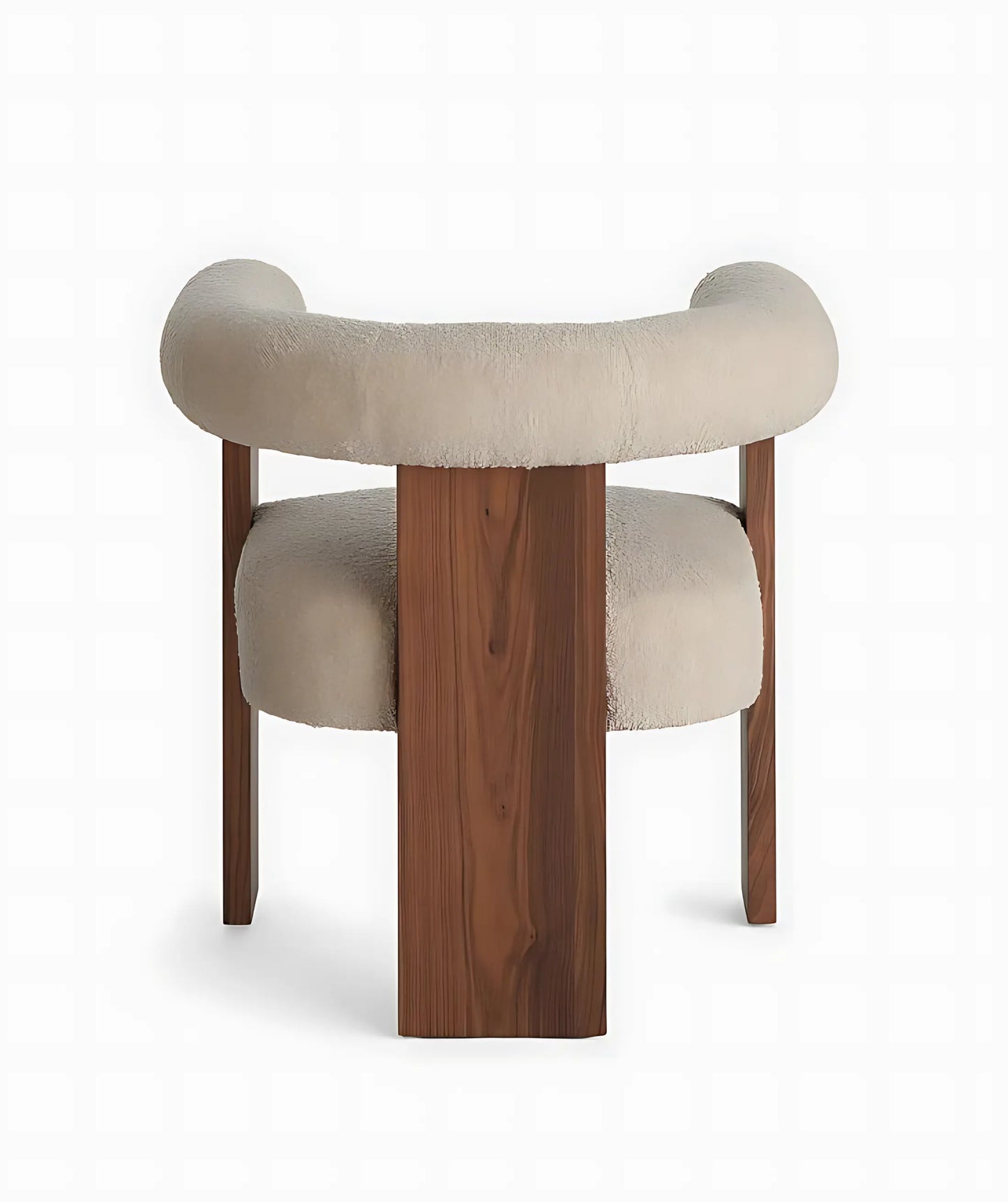 Nordic Design Ash Wood Fabric High Density Rebound Foam Luxurious Dining Chair