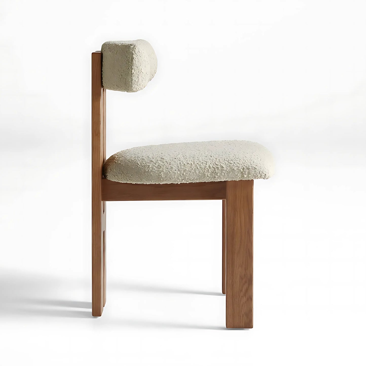 Minilamist Design Ash Wood Frame Optional Fabric Accent Chairs Wooden