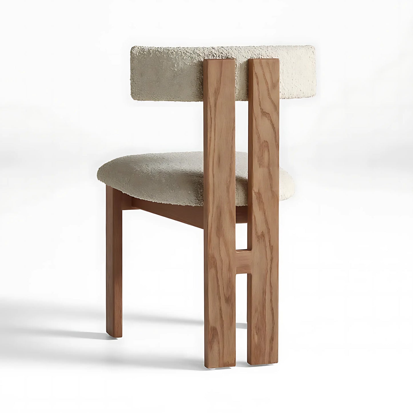 Minilamist Design Ash Wood Frame Optional Fabric Accent Chairs Wooden