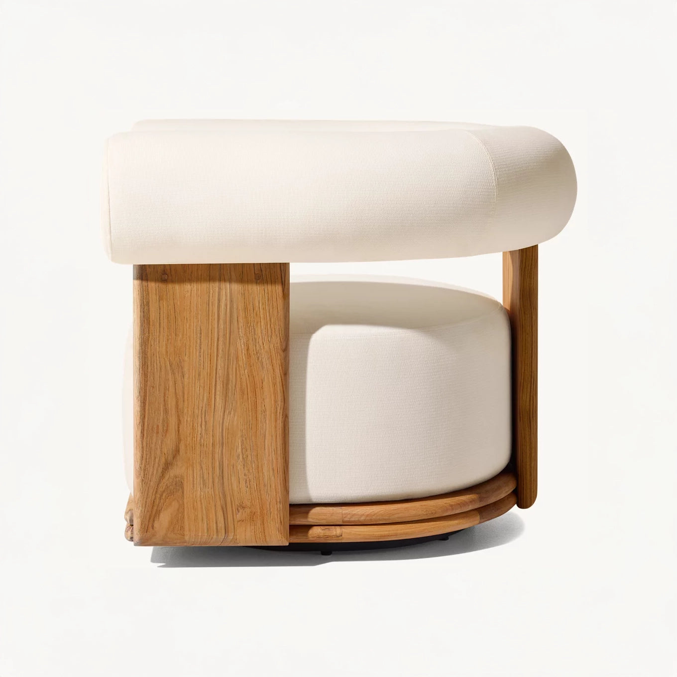 Veyra Teak Swivel Lounge Chair