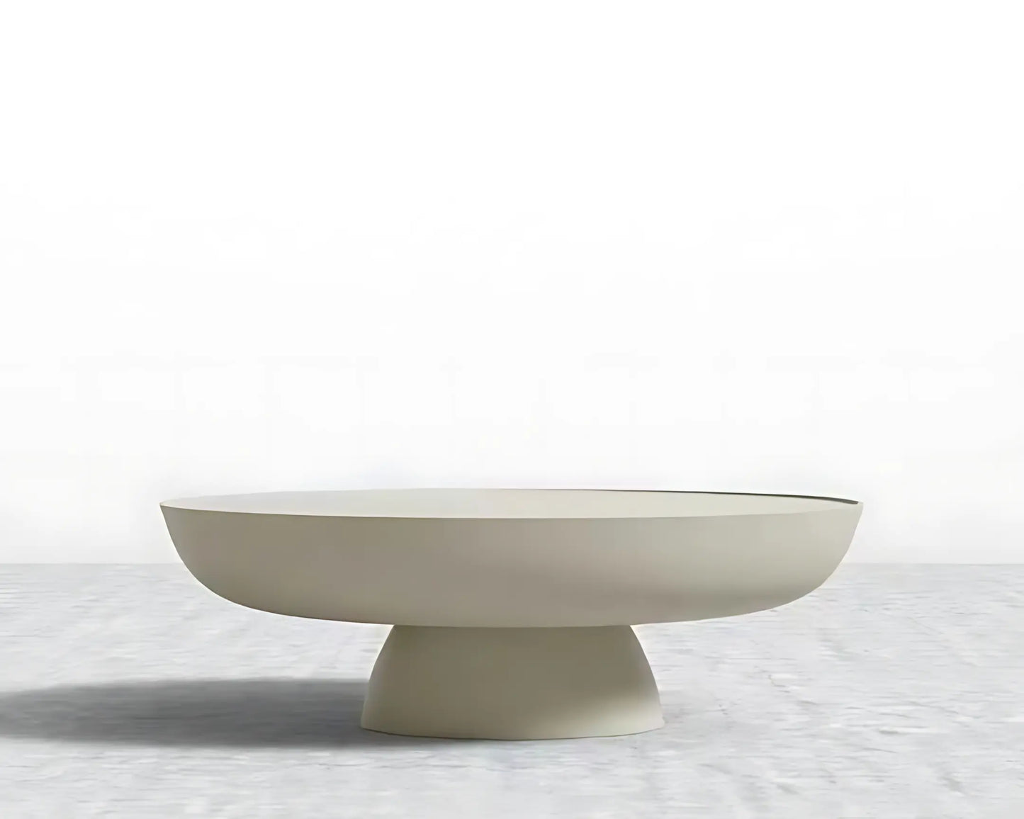 Wabi-sabi Style Fiberglass Baked Lacquer Modern Coffee Table