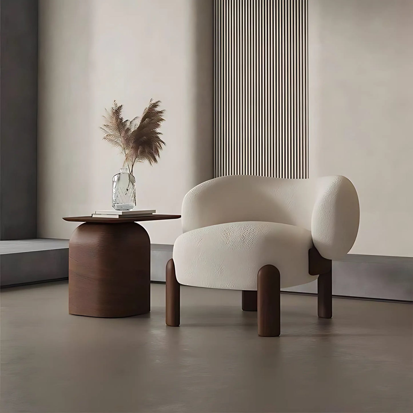 Nordic Design Single Velvet Accent Sofa Chair