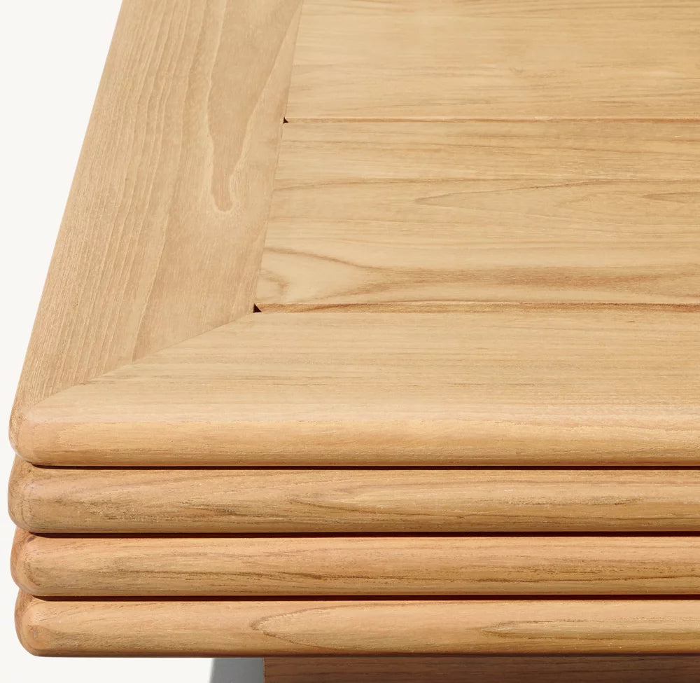 Veyra Teak Square Corner Side Table