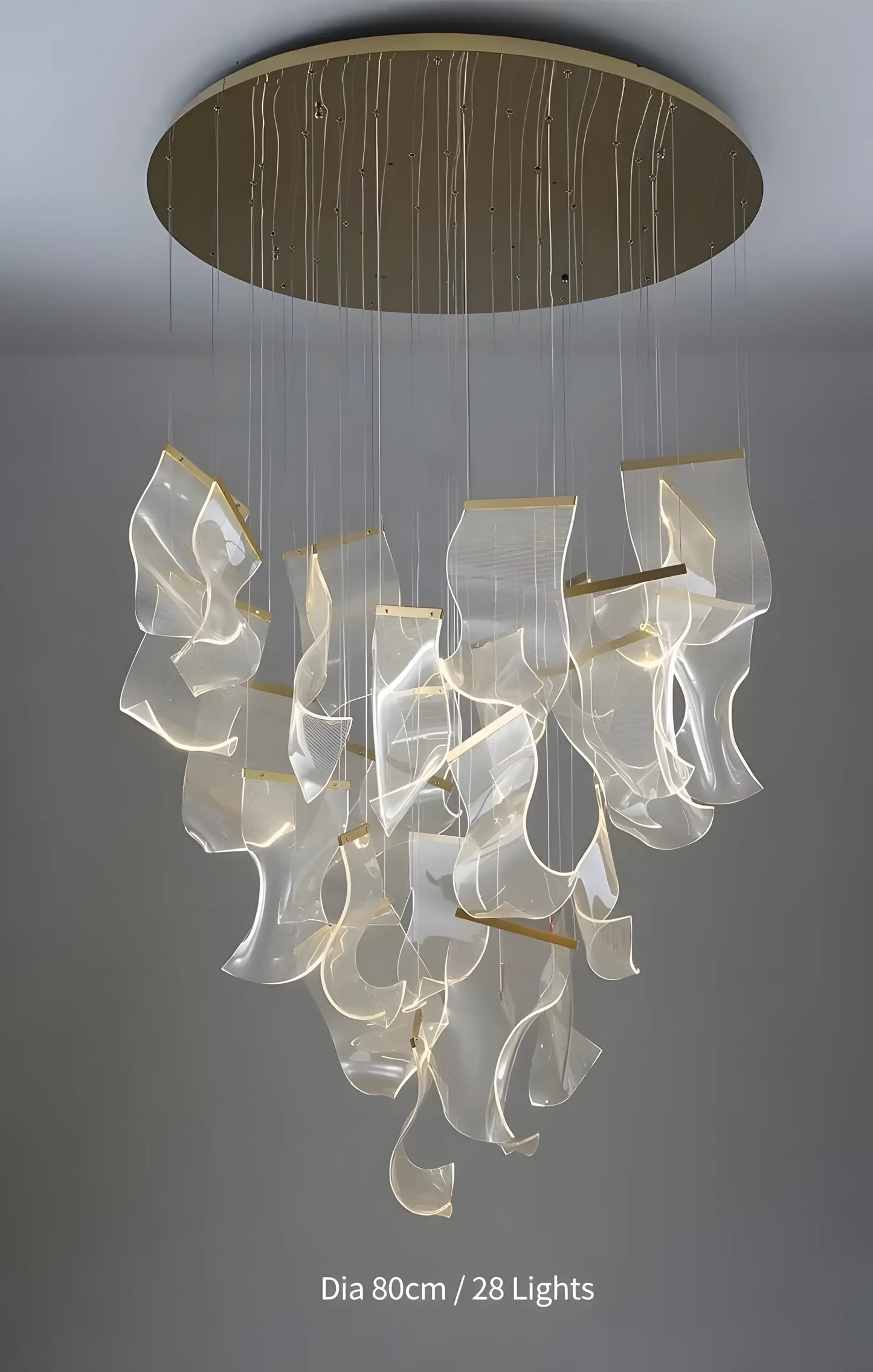 Modern Acrylic Led Chandelier Lustre Fixture