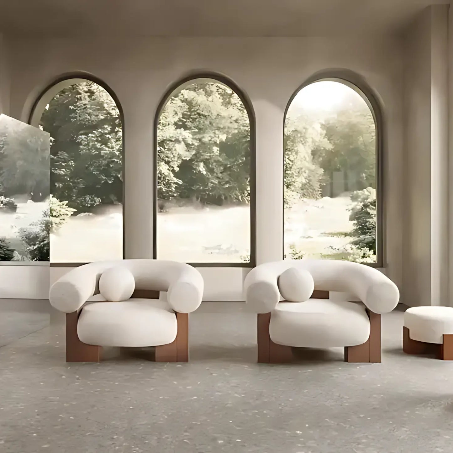 Modern Luxury Good Quality Ash Wood Accent Sofa Chair