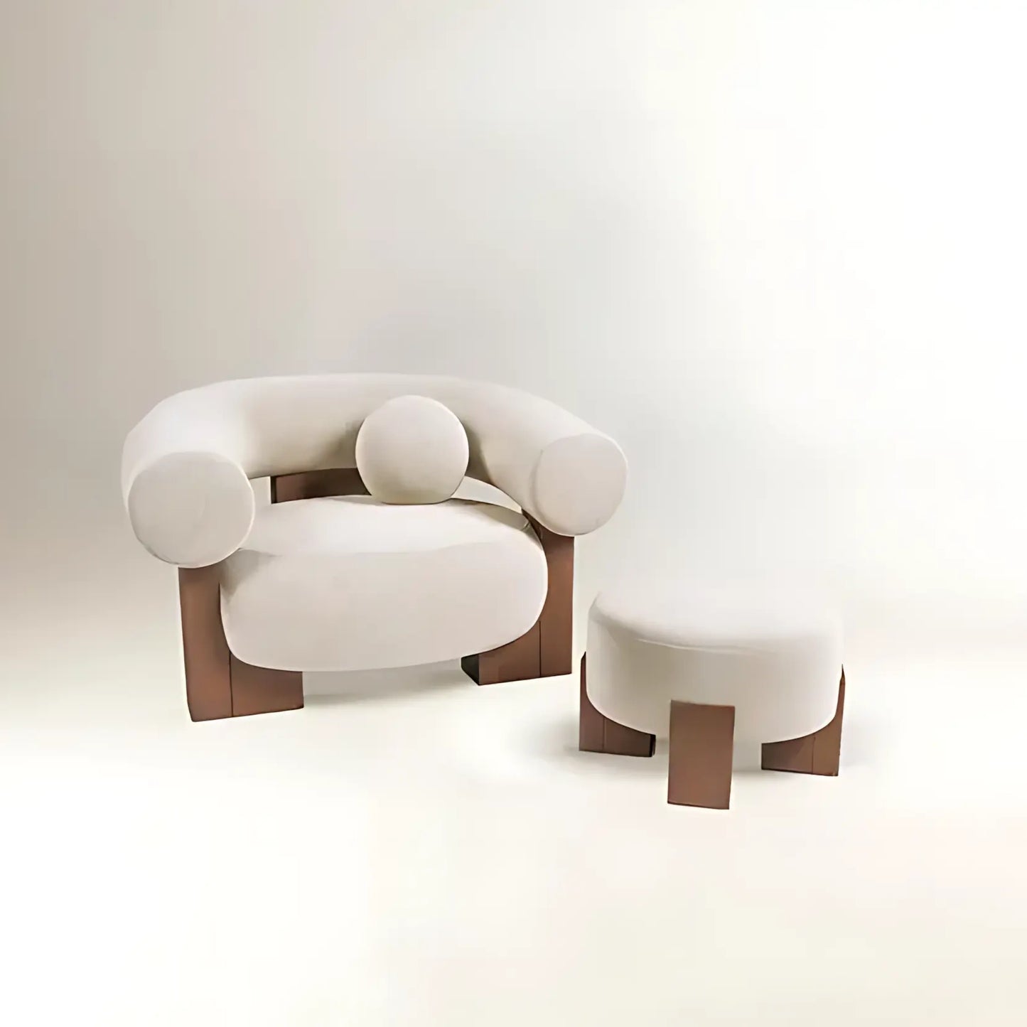 Modern Luxury Good Quality Ash Wood Accent Sofa Chair