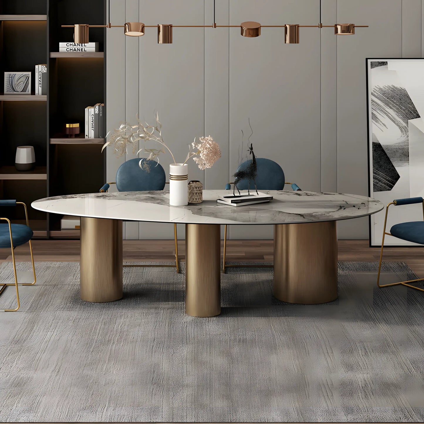 Italian Marble Rock Table