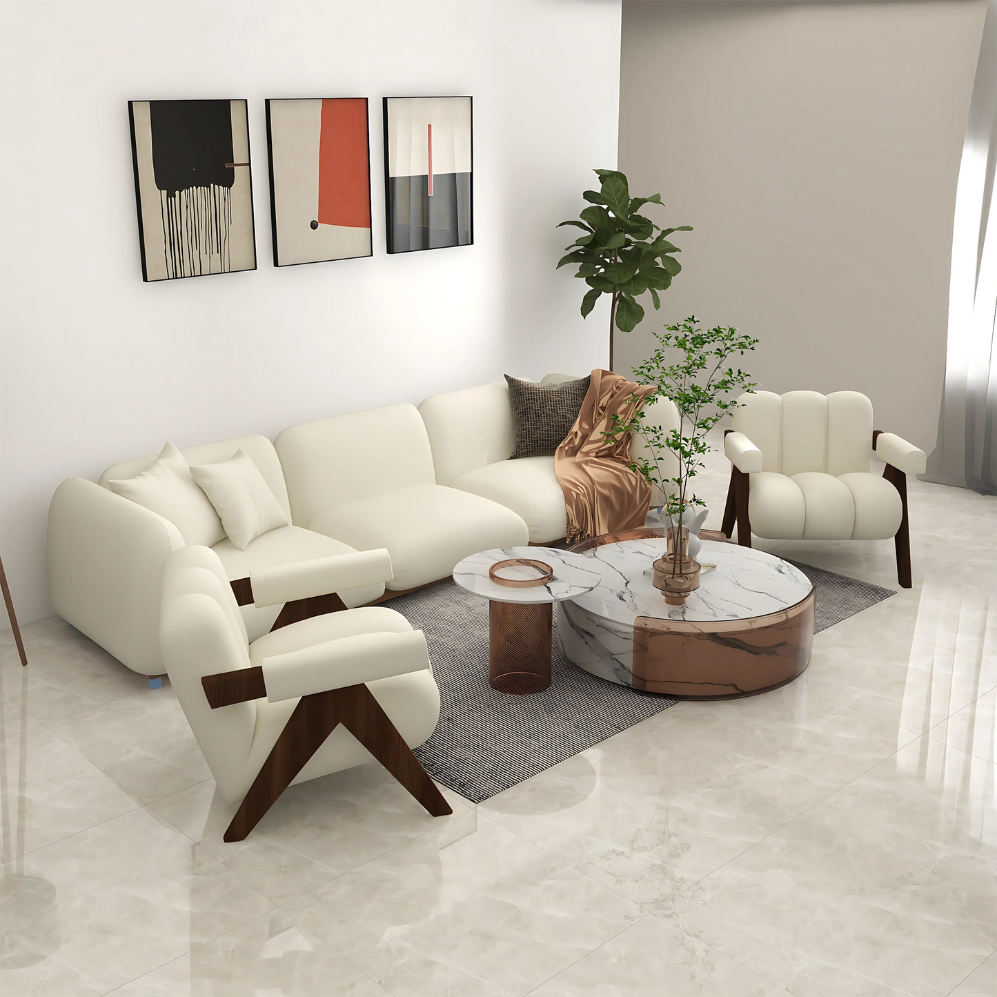 Fabric Upholstered Leisure Chair Lounge Chair