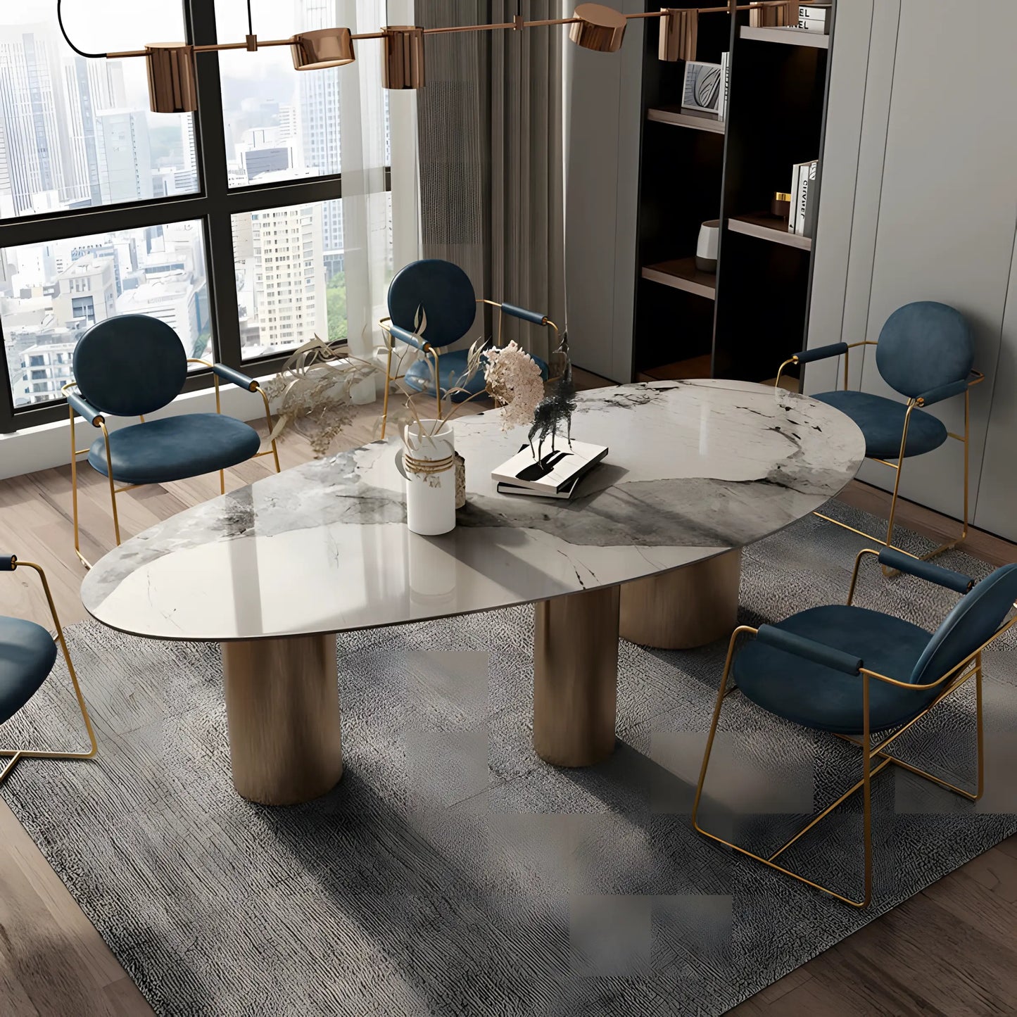 Italian Marble Rock Table