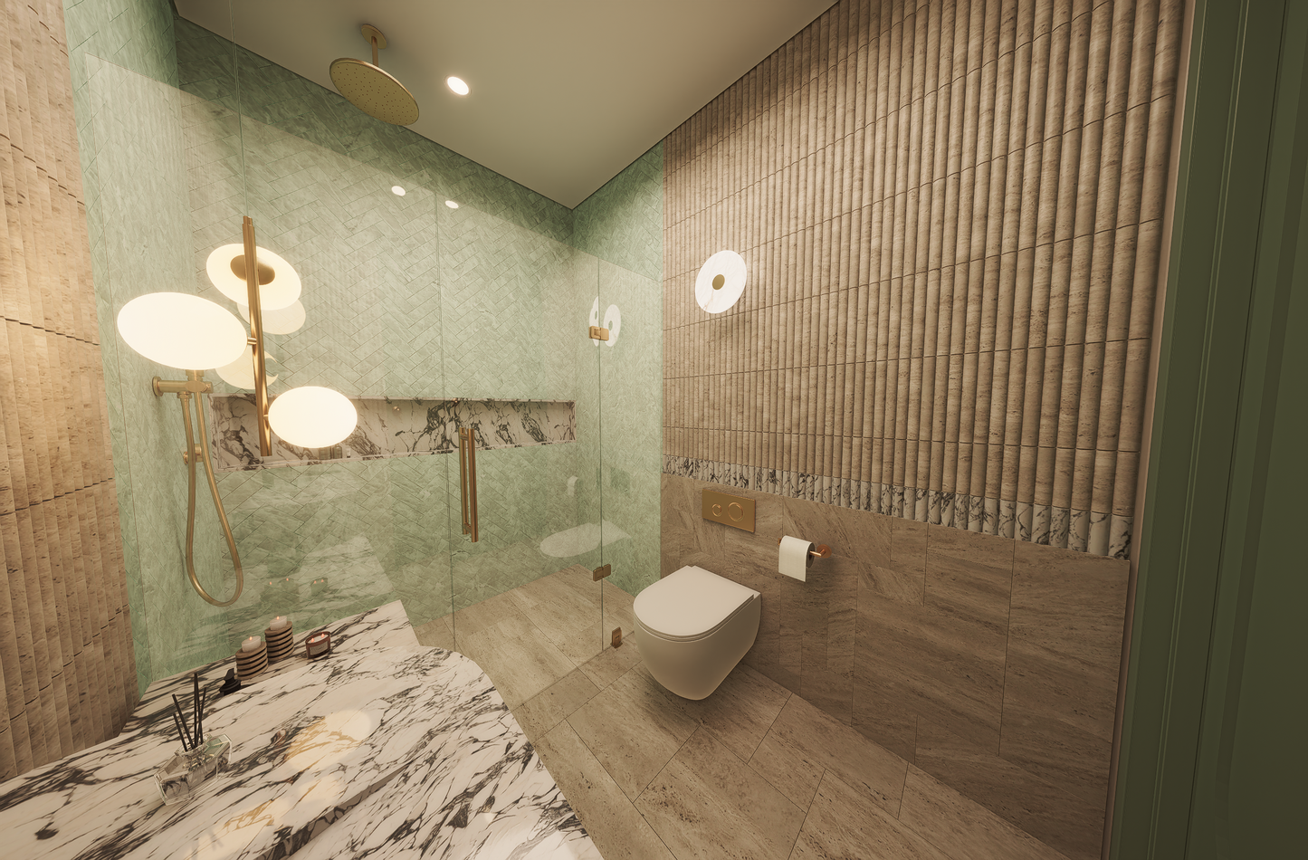 Vanita Verde Ensuite Vanity