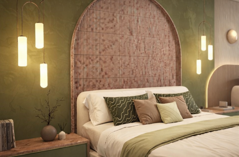 The Verona Master Suite Headwall