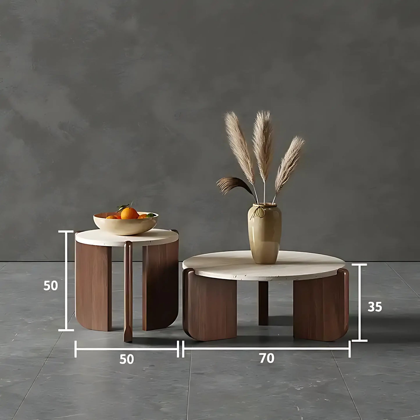 Round Marble Top Luxury Coffee Table