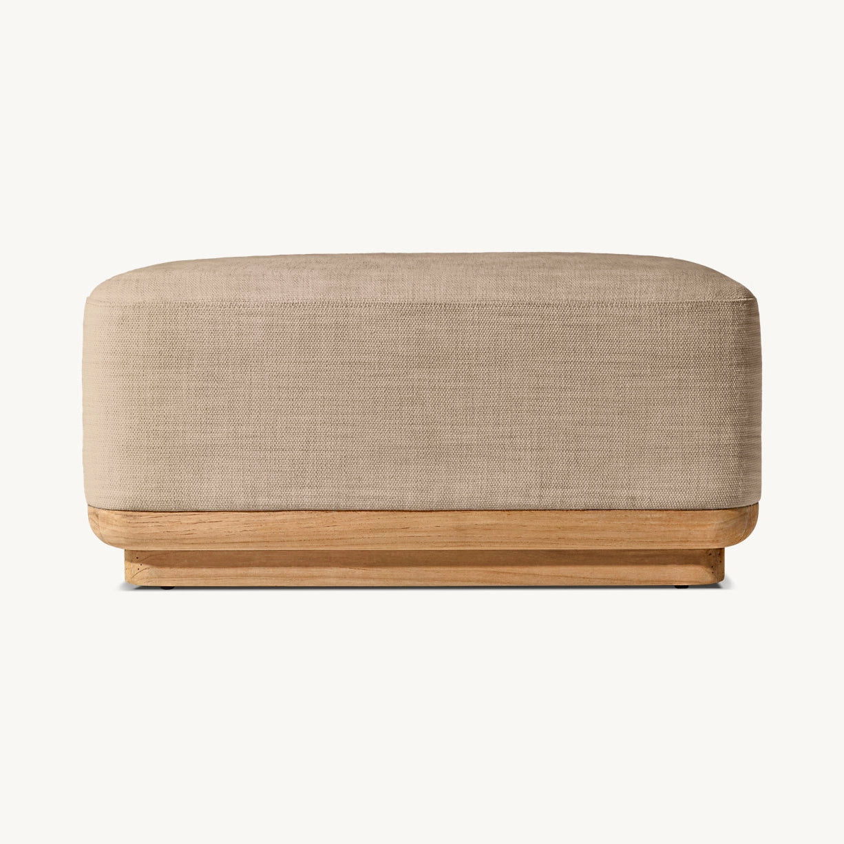 Teyric Teak Ottoman