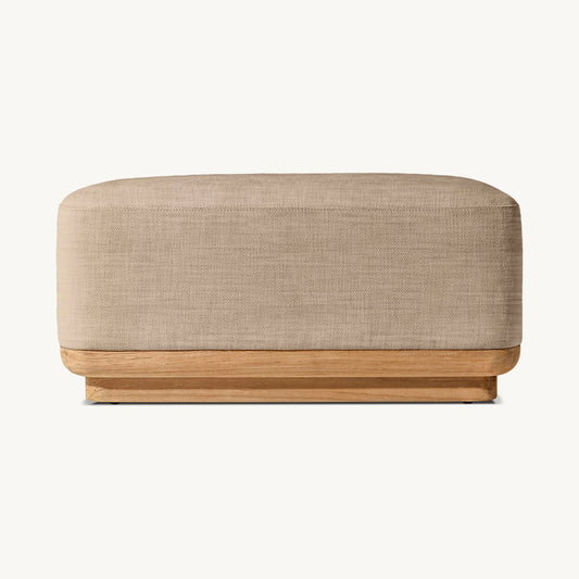 Teyric Teak Ottoman