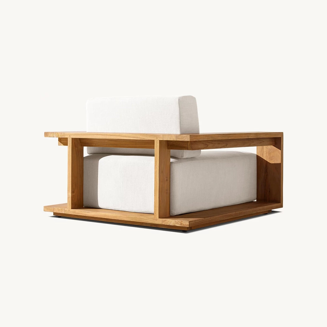 Alvia Handcrafted Teak Lounge Chair
