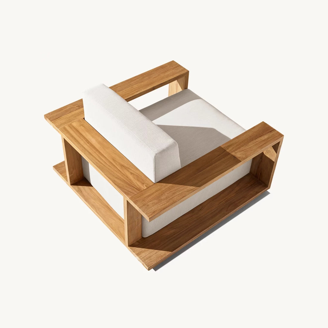 Alvia Handcrafted Teak Lounge Chair