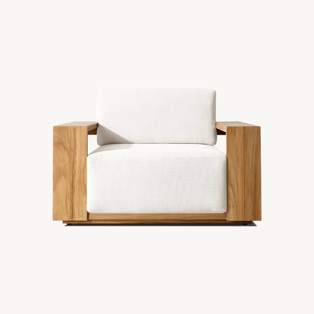 Alvia Handcrafted Teak Lounge Chair