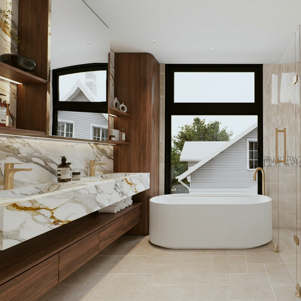 Calacatta Gold Marble Vanity