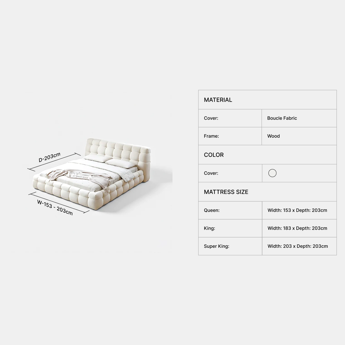 Nuvola Bed