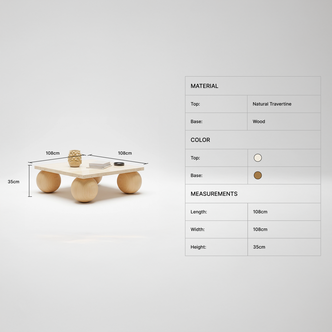 Baleno Square Coffee Table