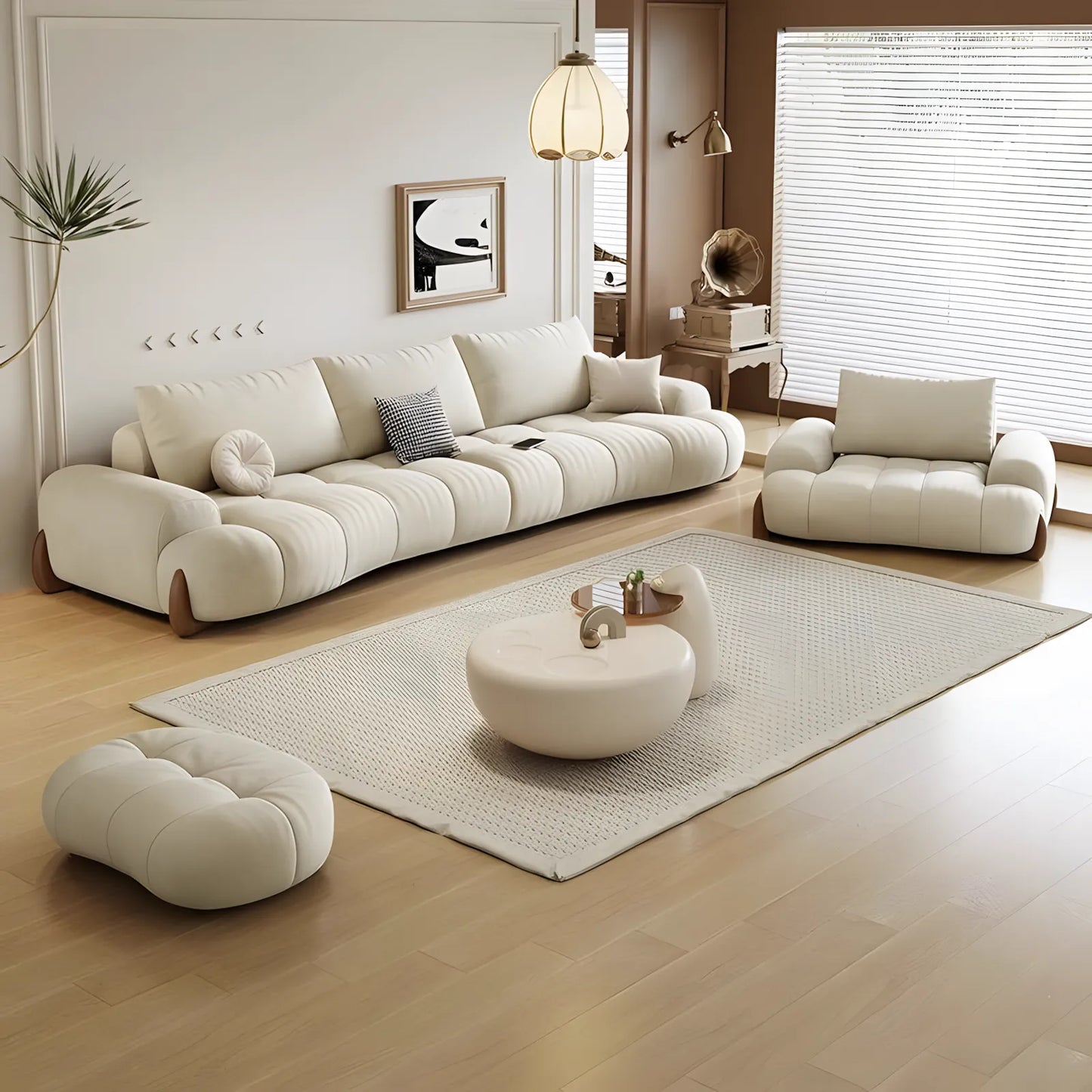 Cream Wind Cotton Sofa Living Room