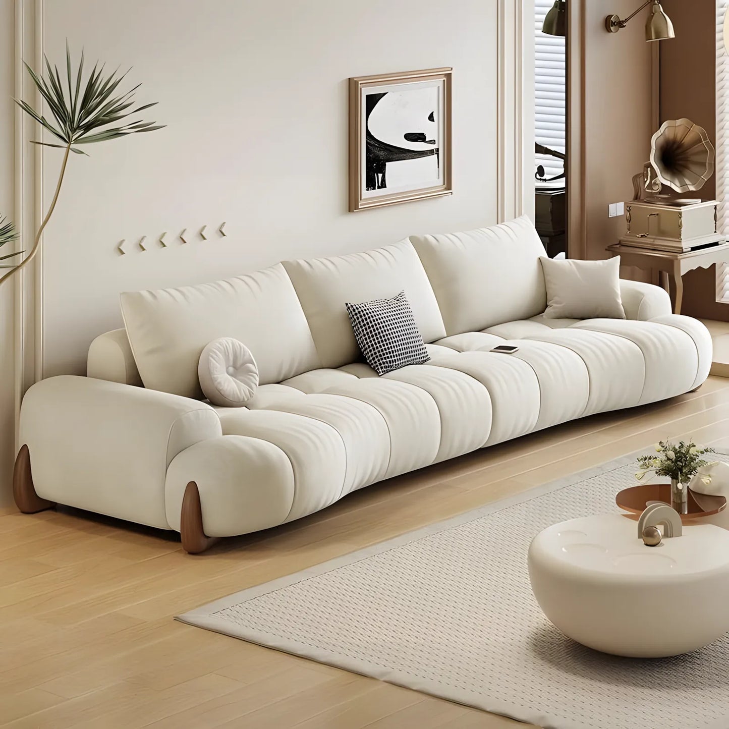 Cream Wind Cotton Sofa Living Room